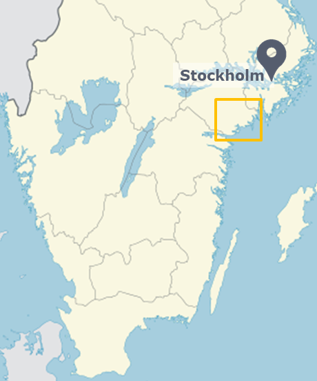 map south of Sweden