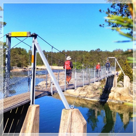 suspension bridge in Stendörren Naturreservat
